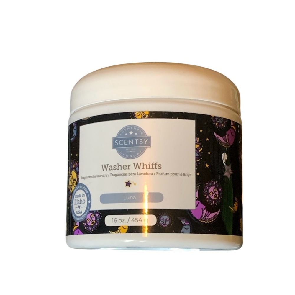 Scentsy Washer Whiffs LUNA 16oz Tub Laundry Fragrance Scent Booster New Sealed